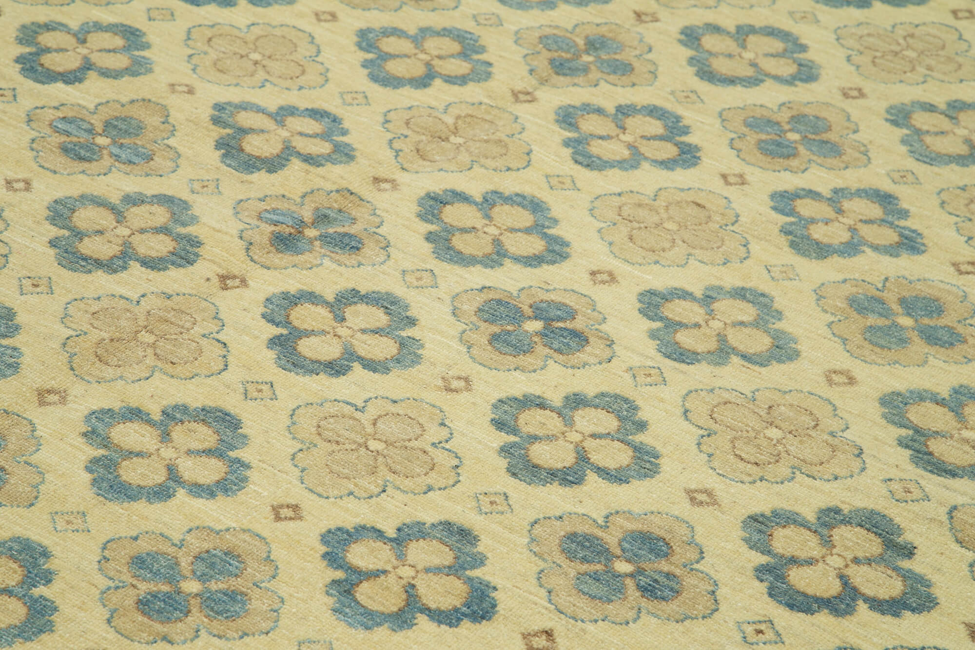 Handmade Wool Area Rug – Tebriz Beige Classic Cotton Wool Rug 8'0''x9'10'' by Agacan