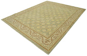 Handmade Wool Area Rug – Classic Beige Cotton Wool Rug 7x9 Feet | Vintage Turkish Design