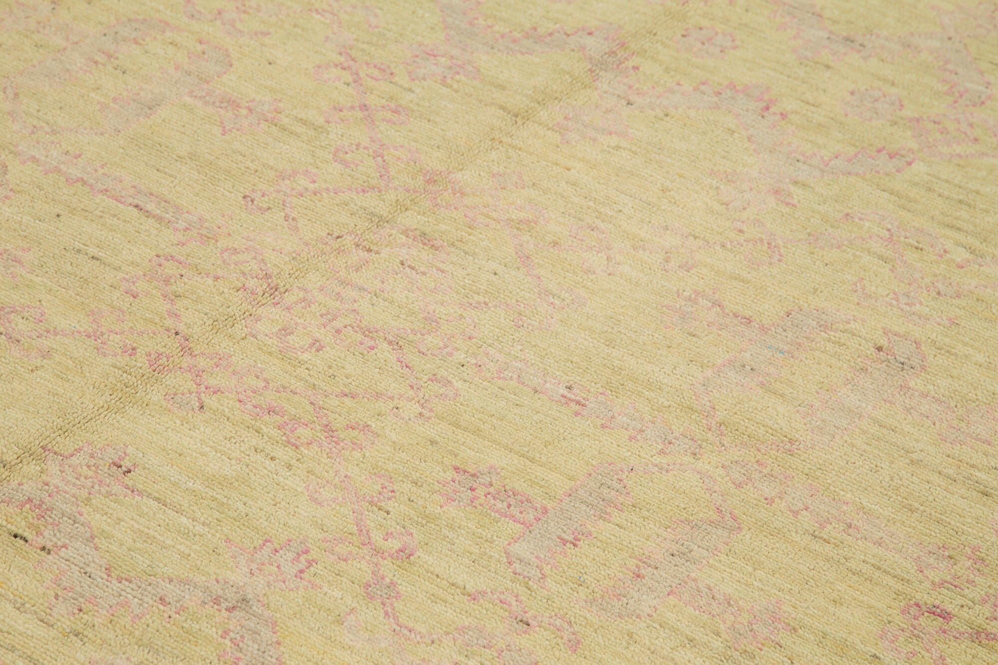 Handmade Wool Area Rug – Tebriz Classic Yellow Cotton Wool Carpet 8'2''x10'