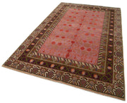 Handmade Wool Area Rug – Classic Brown Cotton Wool Rug 5'11''x9'5'' by Agacan