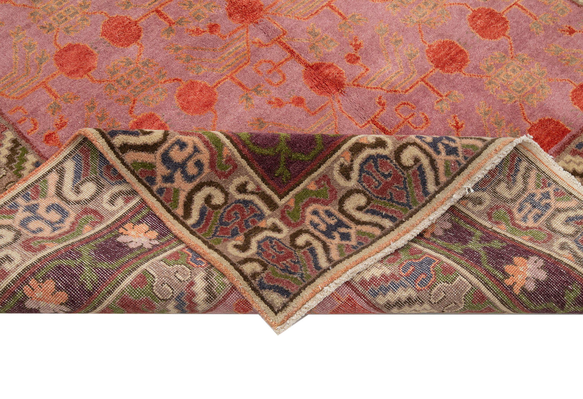 Handmade Wool Area Rug – Classic Brown Cotton Wool Rug 5'11''x9'5'' by Agacan