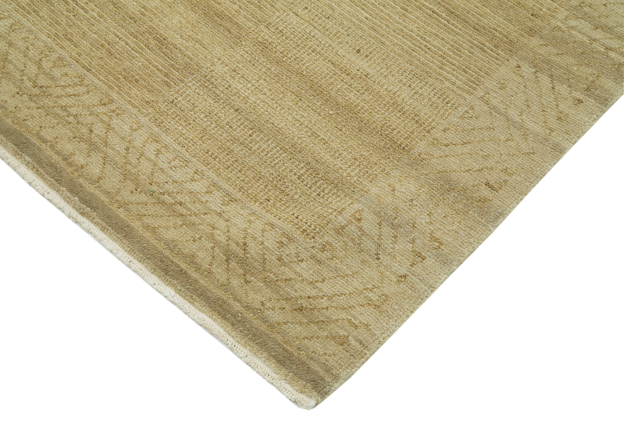 Handmade Wool Area Rug – Tebriz Classic Beige 6x9 Cotton Wool Blend Rug