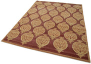 Handmade Wool Area Rug – Vintage Turkish Carpet, Classic Cotton Rug 5'10''x8'0''