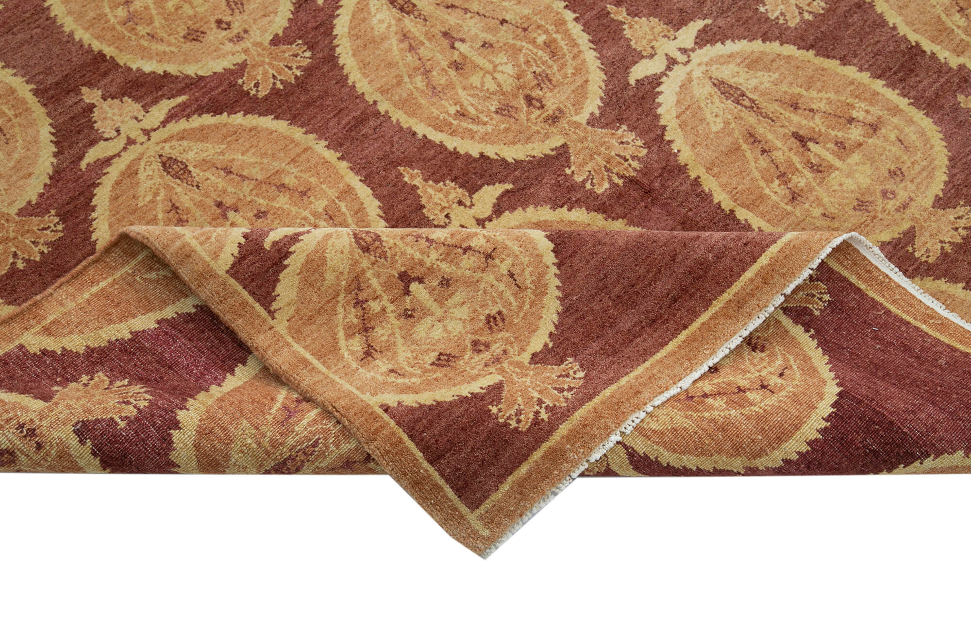 Handmade Wool Area Rug – Vintage Turkish Carpet, Classic Cotton Rug 5'10''x8'0''
