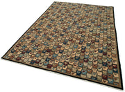 Handmade Area Rug – Tebriz Classic Black Cotton Wool Vintage Carpet 5'11''x9'2''