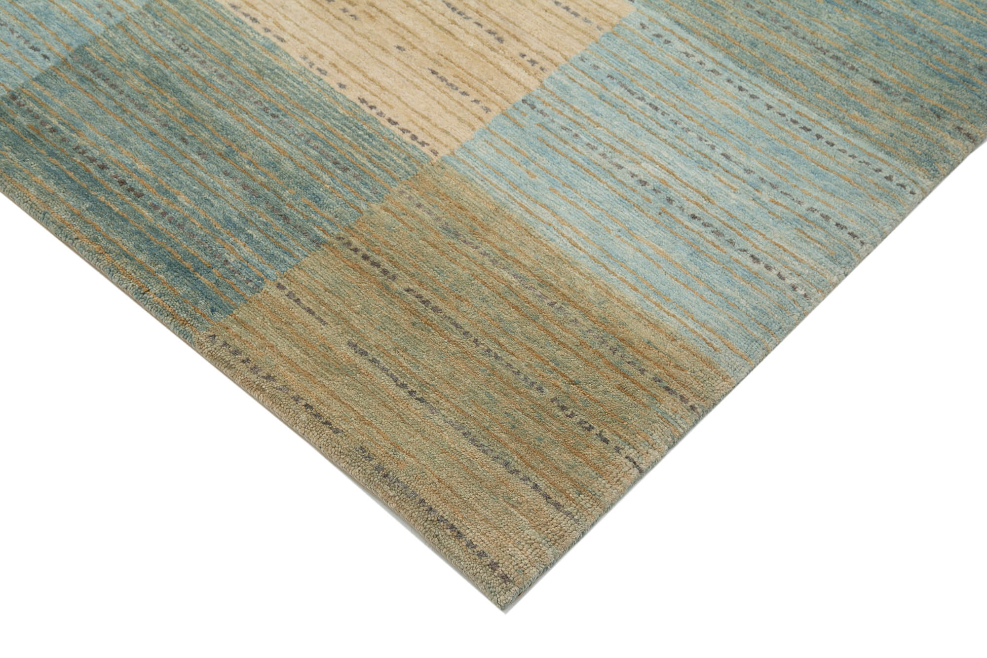 Handmade Wool Area Rug – Tebriz Classic Beige Cotton Wool Rug 6'2''x9'0''