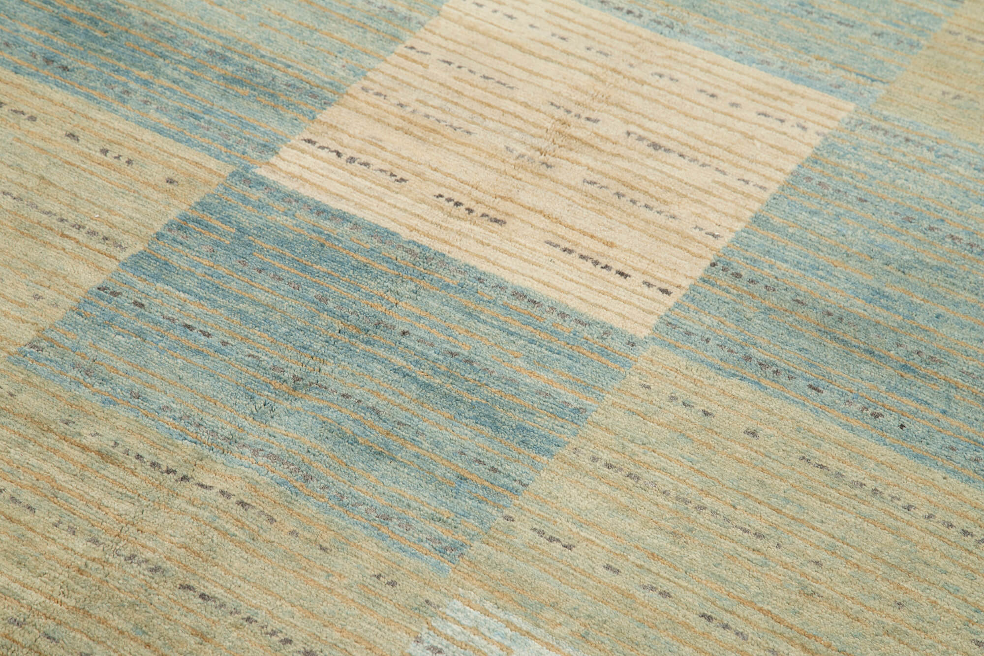 Handmade Wool Area Rug – Tebriz Classic Beige Cotton Wool Rug 6'2''x9'0''