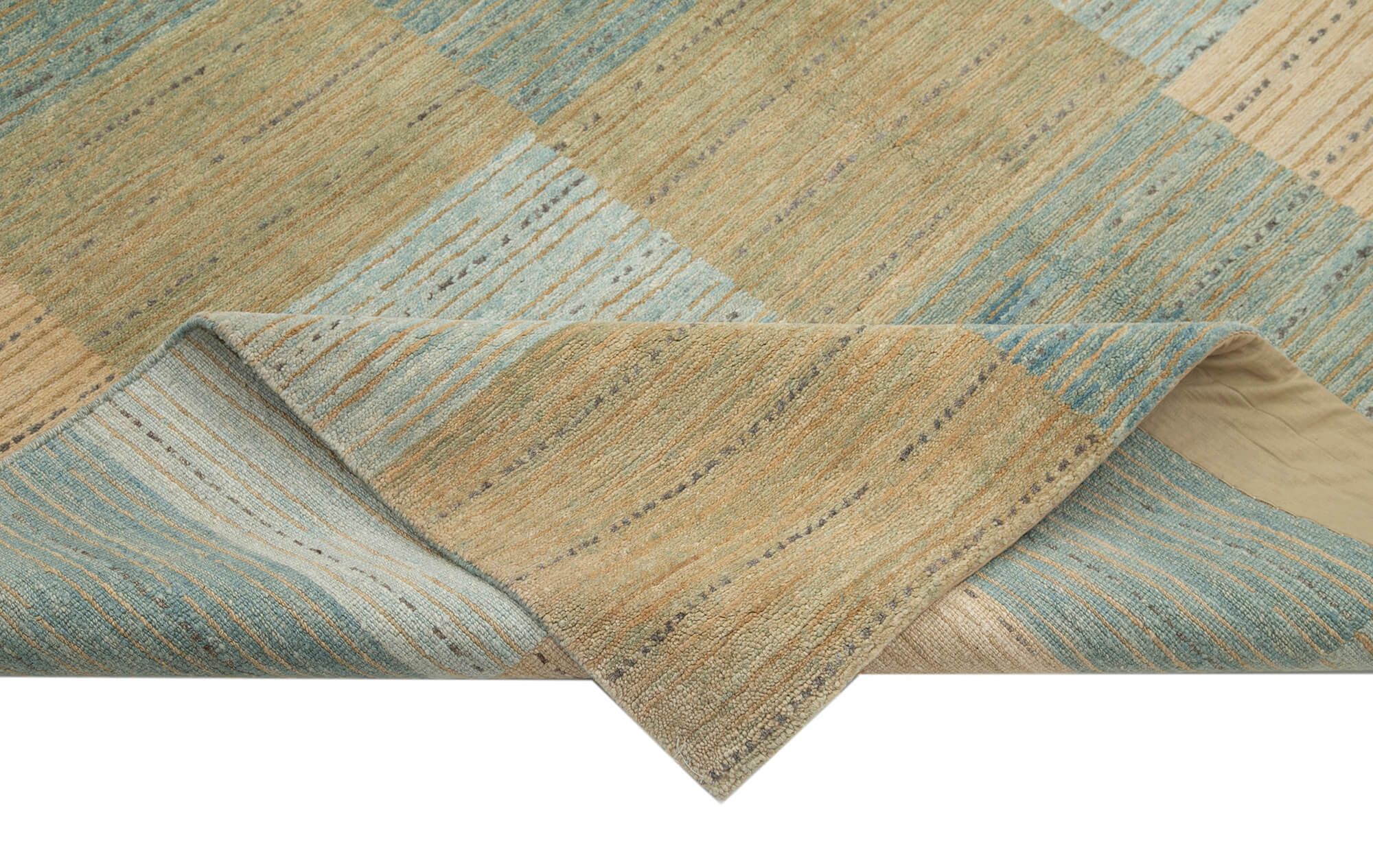 Handmade Wool Area Rug – Tebriz Classic Beige Cotton Wool Rug 6'2''x9'0''