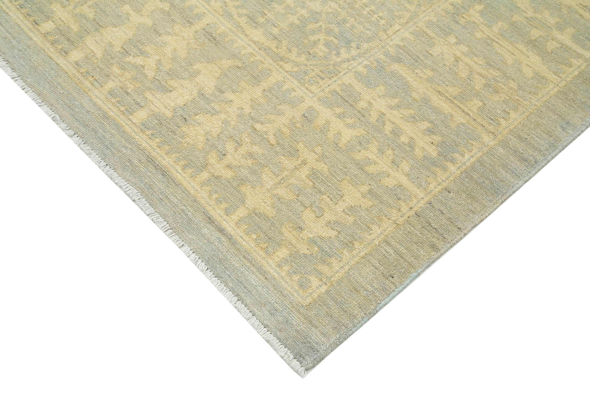 Handmade Wool Area Rug – Classic Beige Cotton Wool Rug 7'9''x9'1'' by Agacan