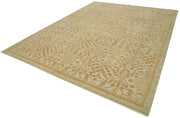 Handmade Wool Area Rug – Classic Beige Carpet 9x12 | Turkish Hand Knotted Rug