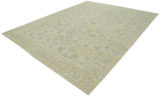 Handmade Wool Area Rug – Tebriz Classic Beige Cotton Wool Rug 9x11 Ft