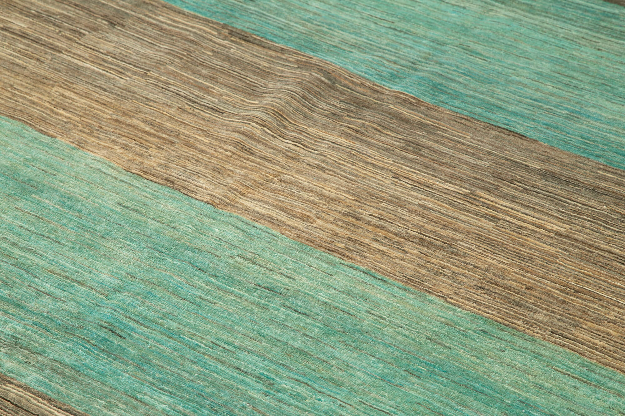 Handmade Area Rug – Turquoise Classic Cotton Wool Vintage Turkish Carpet 8'10" x 11'10"