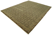 Handmade Wool Area Rug – Tebriz Brown Classic Cotton Wool Rug 8'x10' | Agacan Rugs