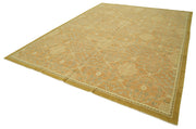 Handmade Wool Area Rug | Tebriz Classic Beige Cotton Wool Rug 9'1'' x 12'0''