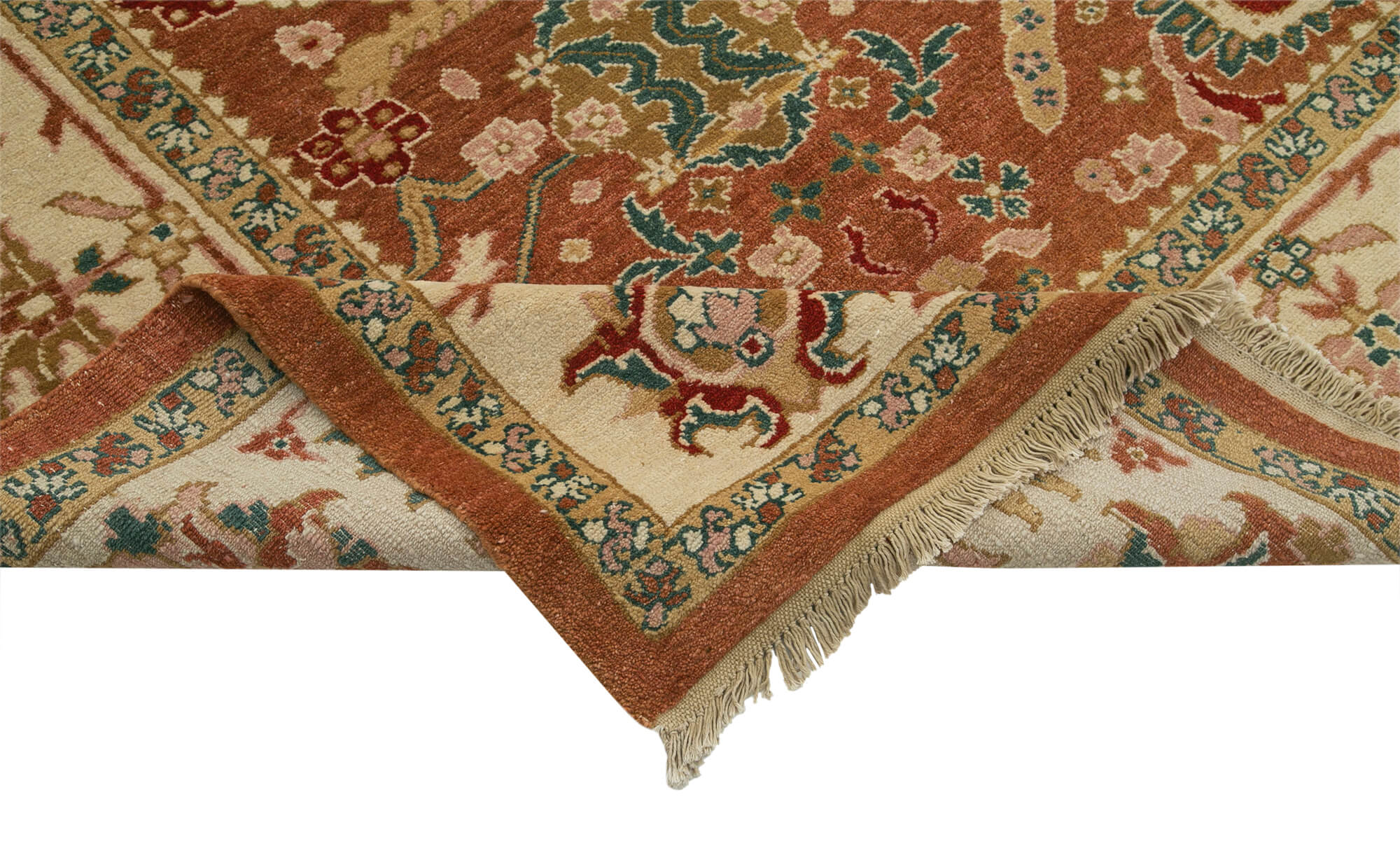 Handmade Wool Area Rug – Classic Red Cotton Wool Rug 9'2''x11'10'' by Agacan