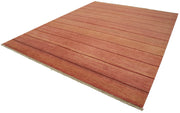 Handmade Wool Area Rug - Tebriz Red Classic Cotton Rug 9'3'' x 11'11'' Vintage Turkish Carpet