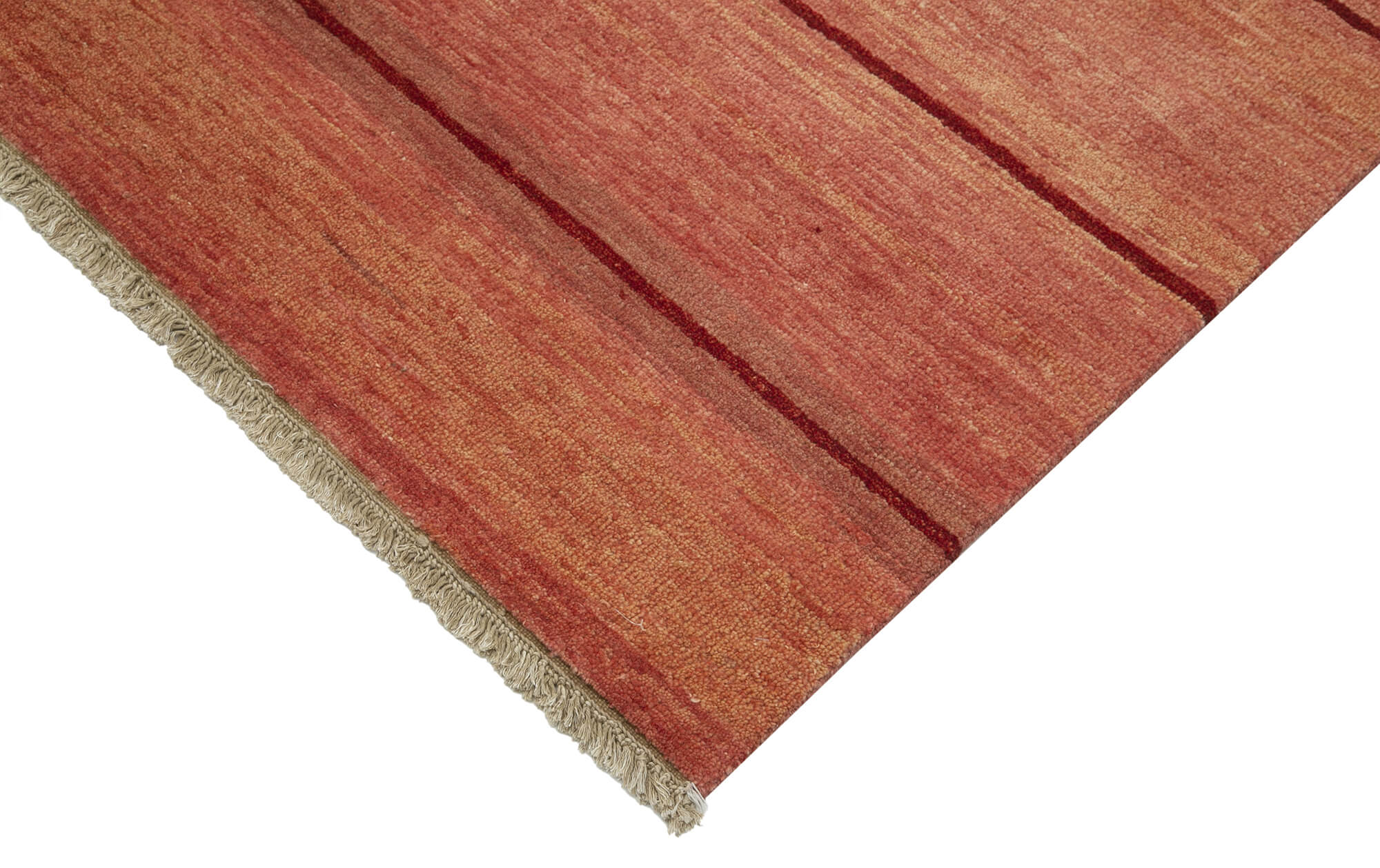 Handmade Wool Area Rug - Tebriz Red Classic Cotton Rug 9'3'' x 11'11'' Vintage Turkish Carpet
