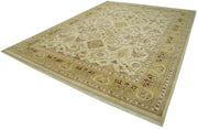 Handmade Wool Area Rug – Classic Beige Turkish Hand Knotted Rug 10'x13'7''