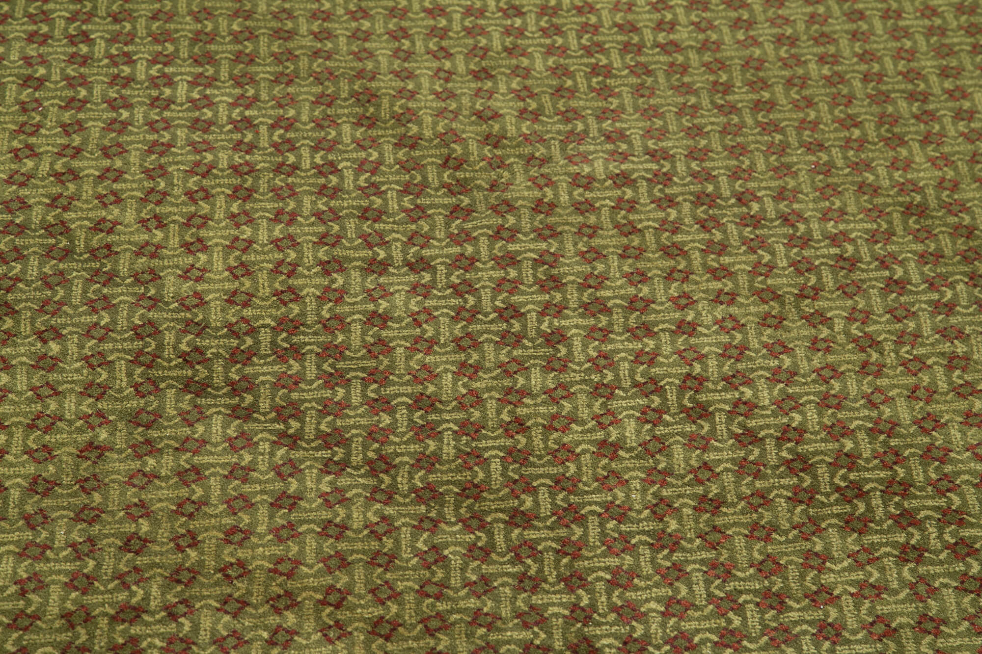 Handmade Wool Area Rug – Classic Green Turkish Hand Knotted Rug 7x10 Feet