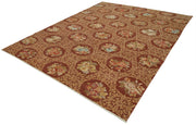Handmade Wool Area Rug – Tebriz Red Classic Cotton Rug 7'9''x10'6'' by Agacan