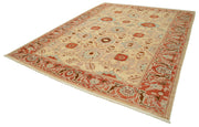 Handmade Wool Area Rug – Classic Beige Cotton Wool Rug 9'2'' x 11'6'' by Agacan