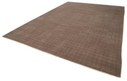 Handmade Wool Area Rug – Purple Tebriz Classic Style Turkish Hand Knotted Rug 10'x13'10"