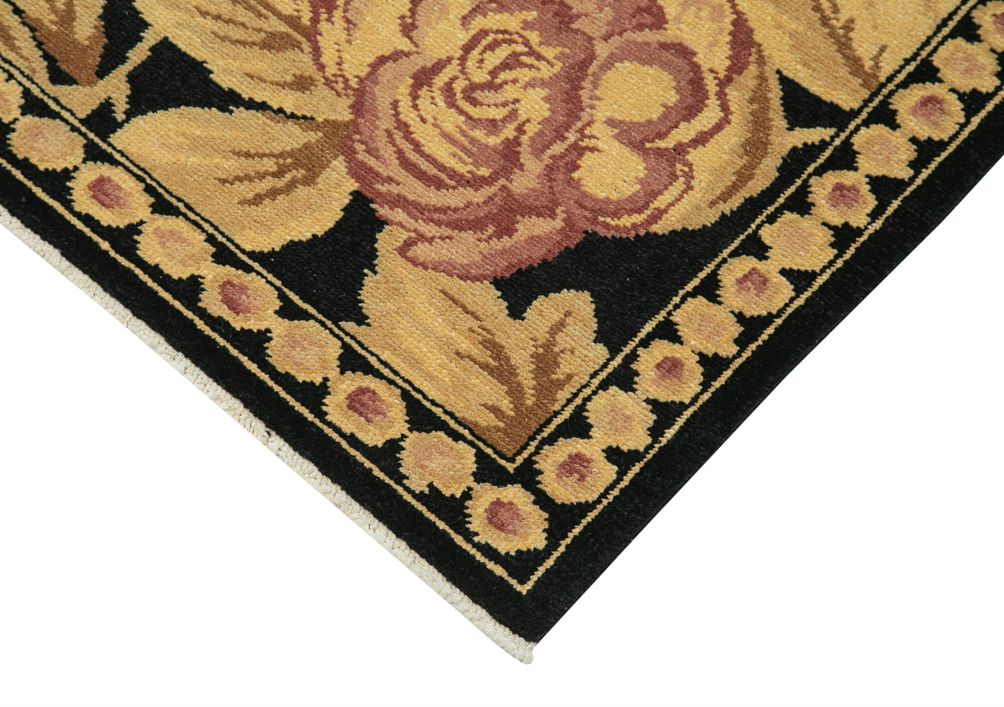 Handmade Wool Area Rug – Classic Beige Rug 8x11 Feet | Durable Cotton Wool Blend