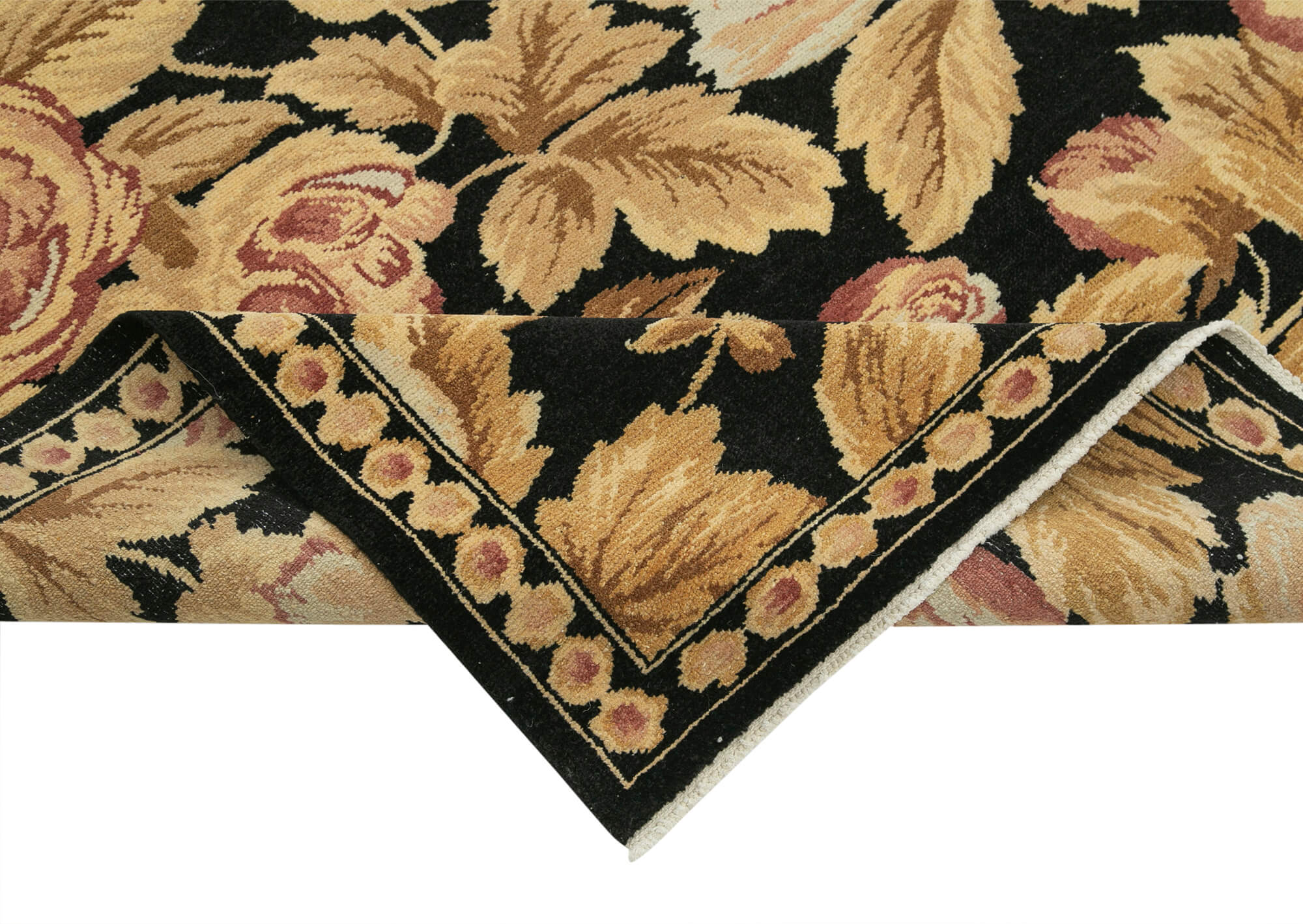 Handmade Wool Area Rug – Classic Beige Rug 8x11 Feet | Durable Cotton Wool Blend