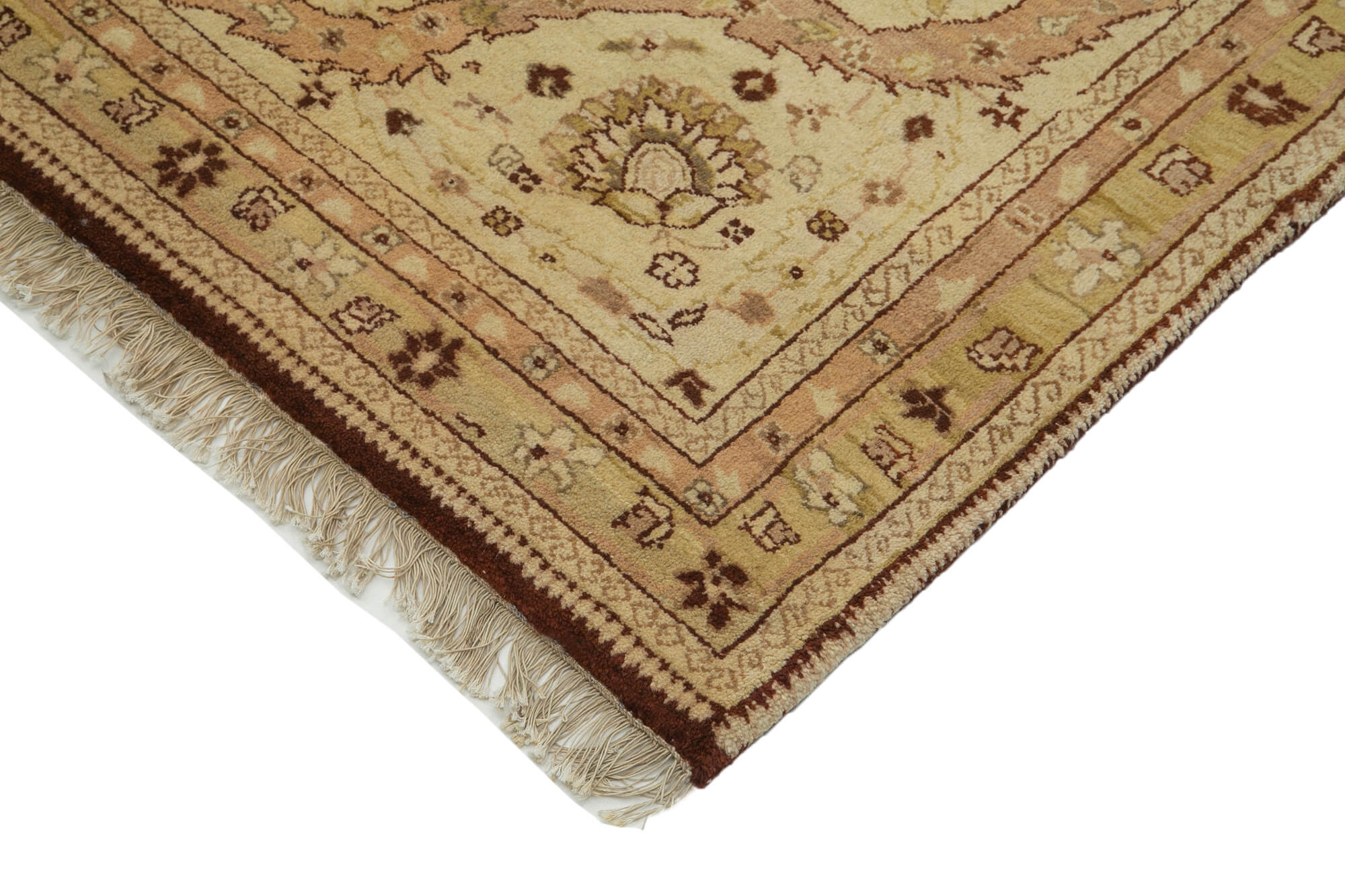 Handmade Wool Area Rug – Classic Beige Cotton Wool Rug 9'11''x13'10'' by Agacan