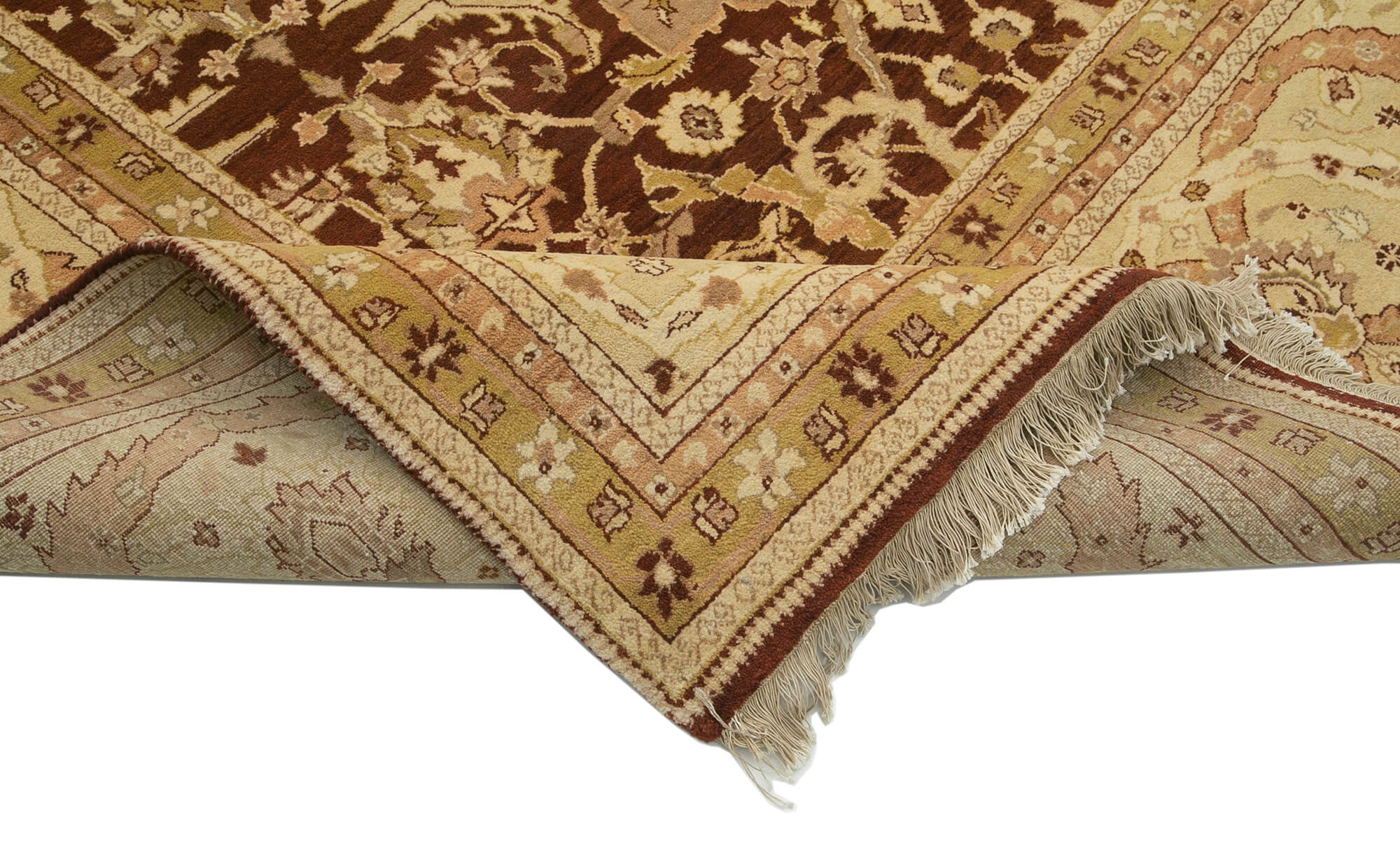 Handmade Wool Area Rug – Classic Beige Cotton Wool Rug 9'11''x13'10'' by Agacan
