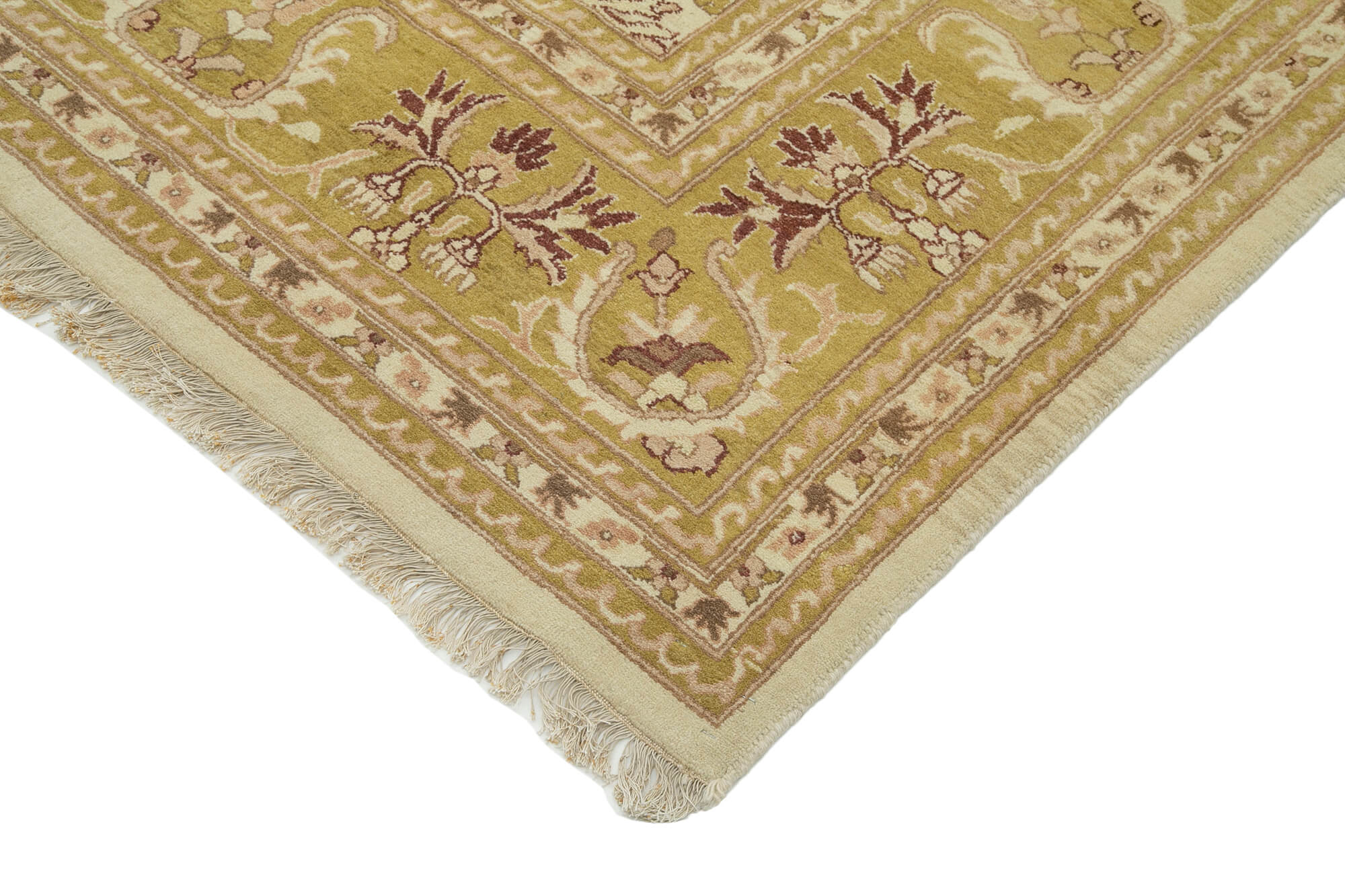 Handmade Wool Area Rug – Vintage Turkish Carpet Beige Wool Rug 8'9''x11'11''