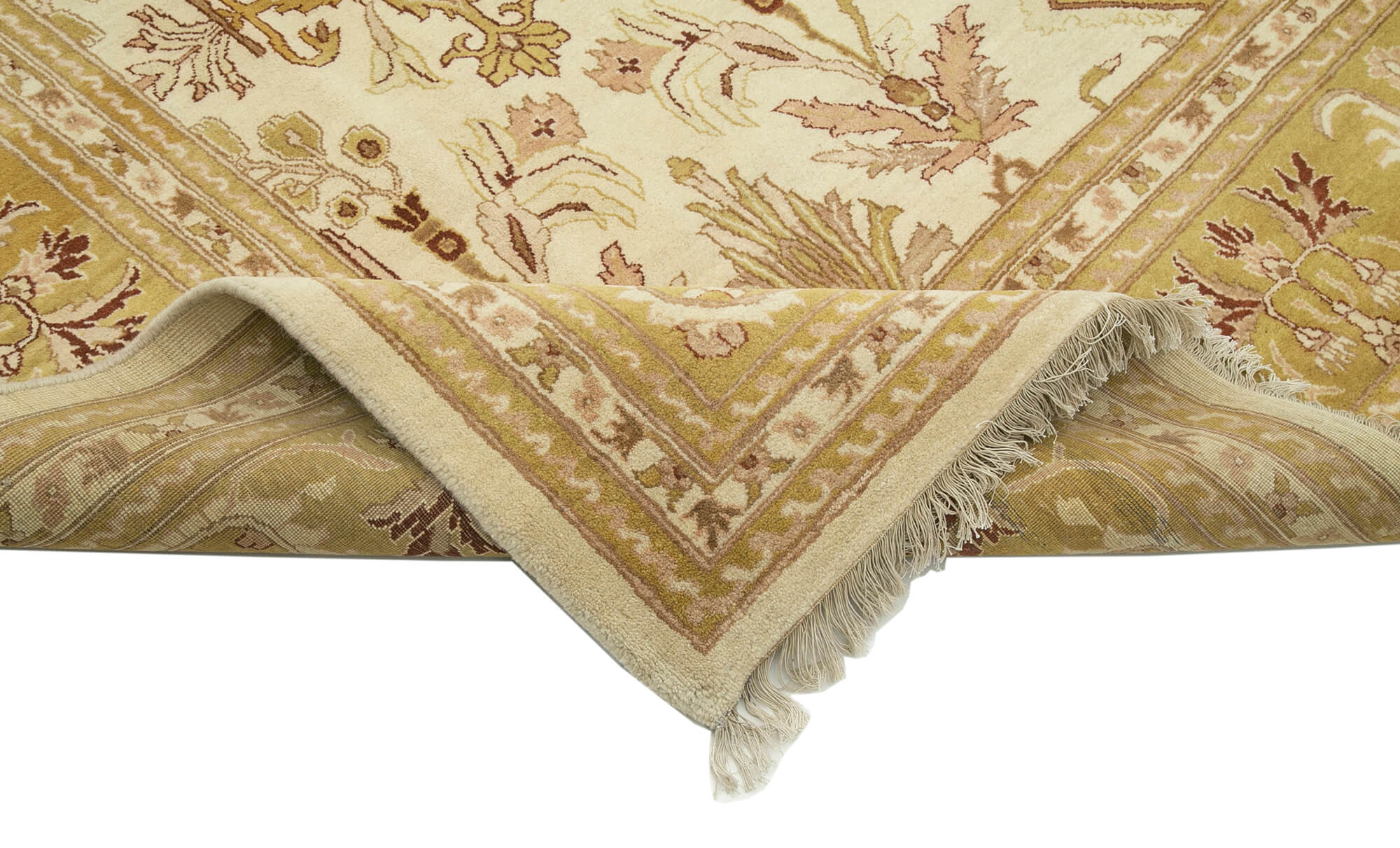 Handmade Wool Area Rug – Vintage Turkish Carpet Beige Wool Rug 8'9''x11'11''