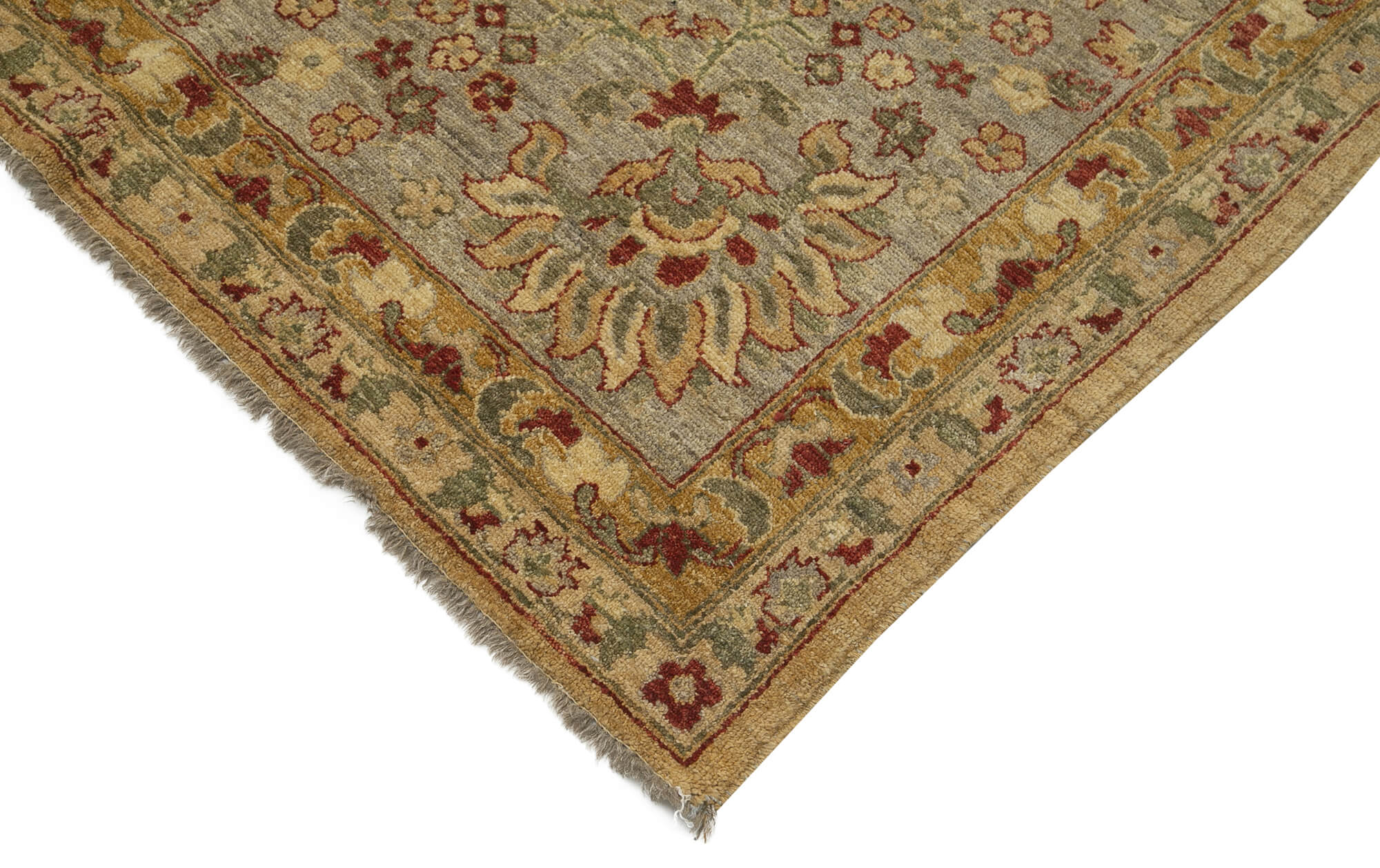 Handmade Wool Area Rug - Classic Brown Vintage Turkish Carpet 10'2''x13'3''