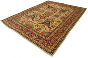 Handmade Wool Area Rug – Tebriz Classic Red Cotton Wool Carpet 7'11''x10'3''