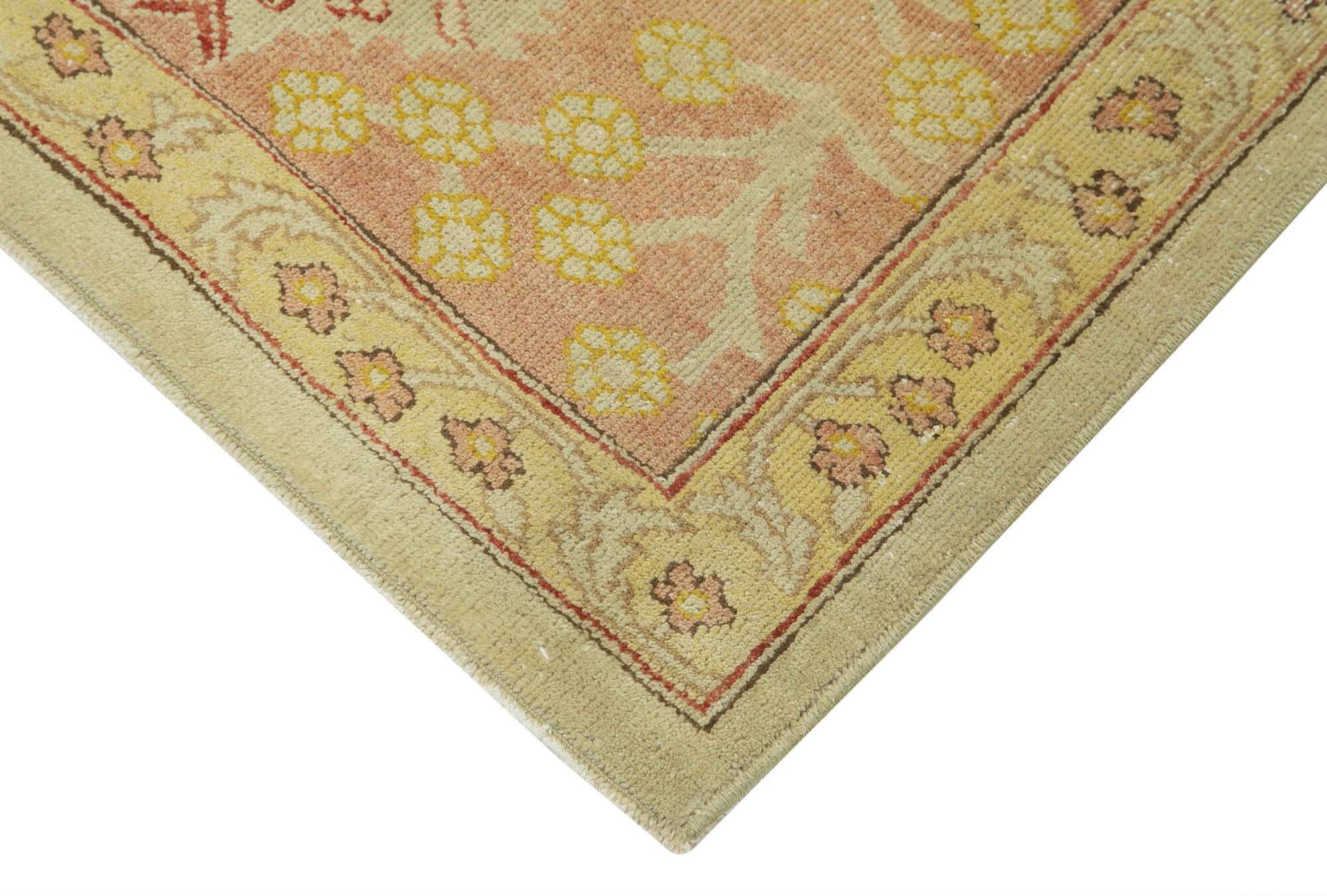 Handmade Wool Area Rug – Tebriz Classic Beige Cotton Wool Rug 7'10''x10'0''