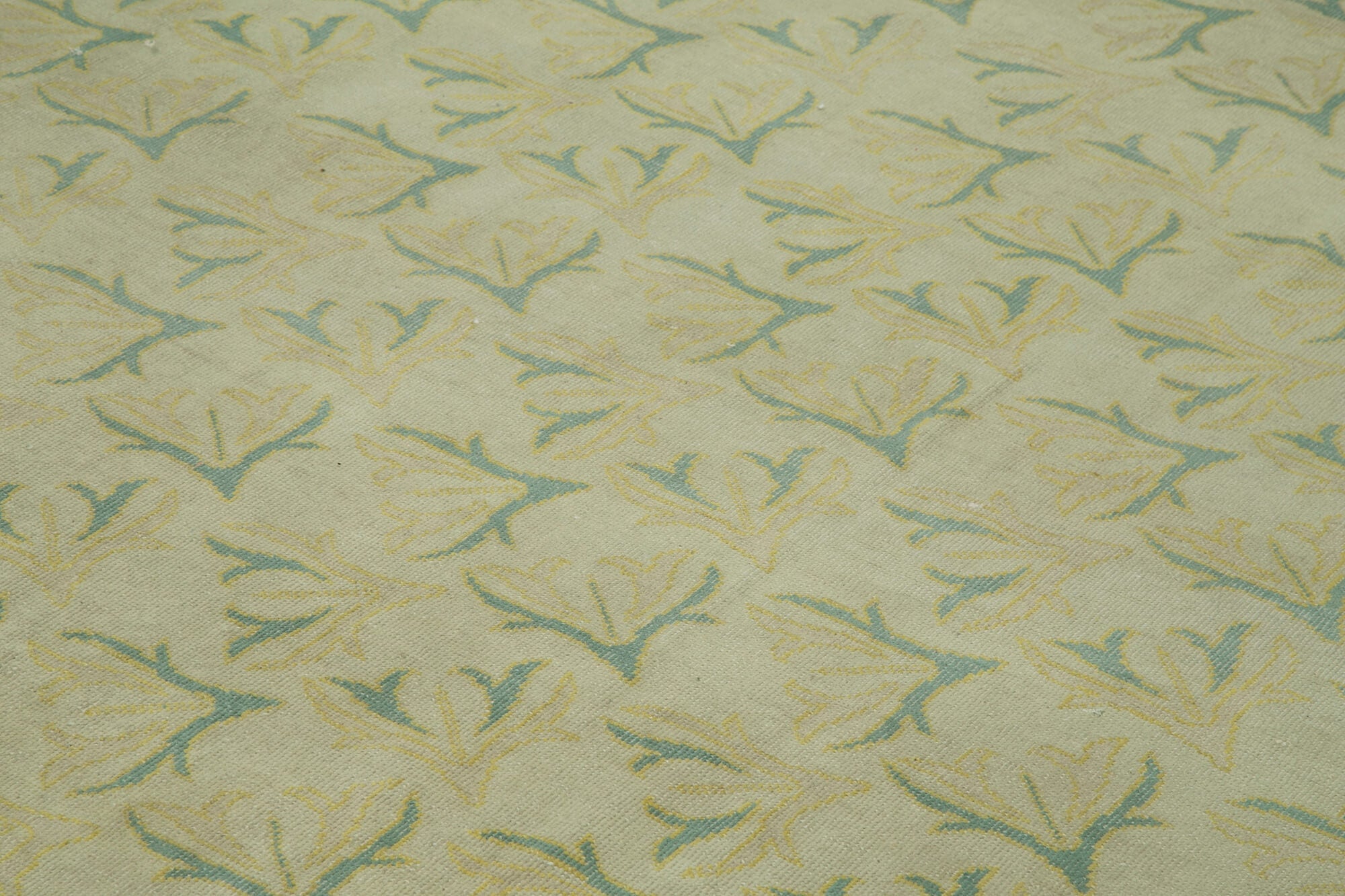 Handmade Wool Area Rug – Classic Beige Carpet Cotton Wool Rug 10'3''x13'6''
