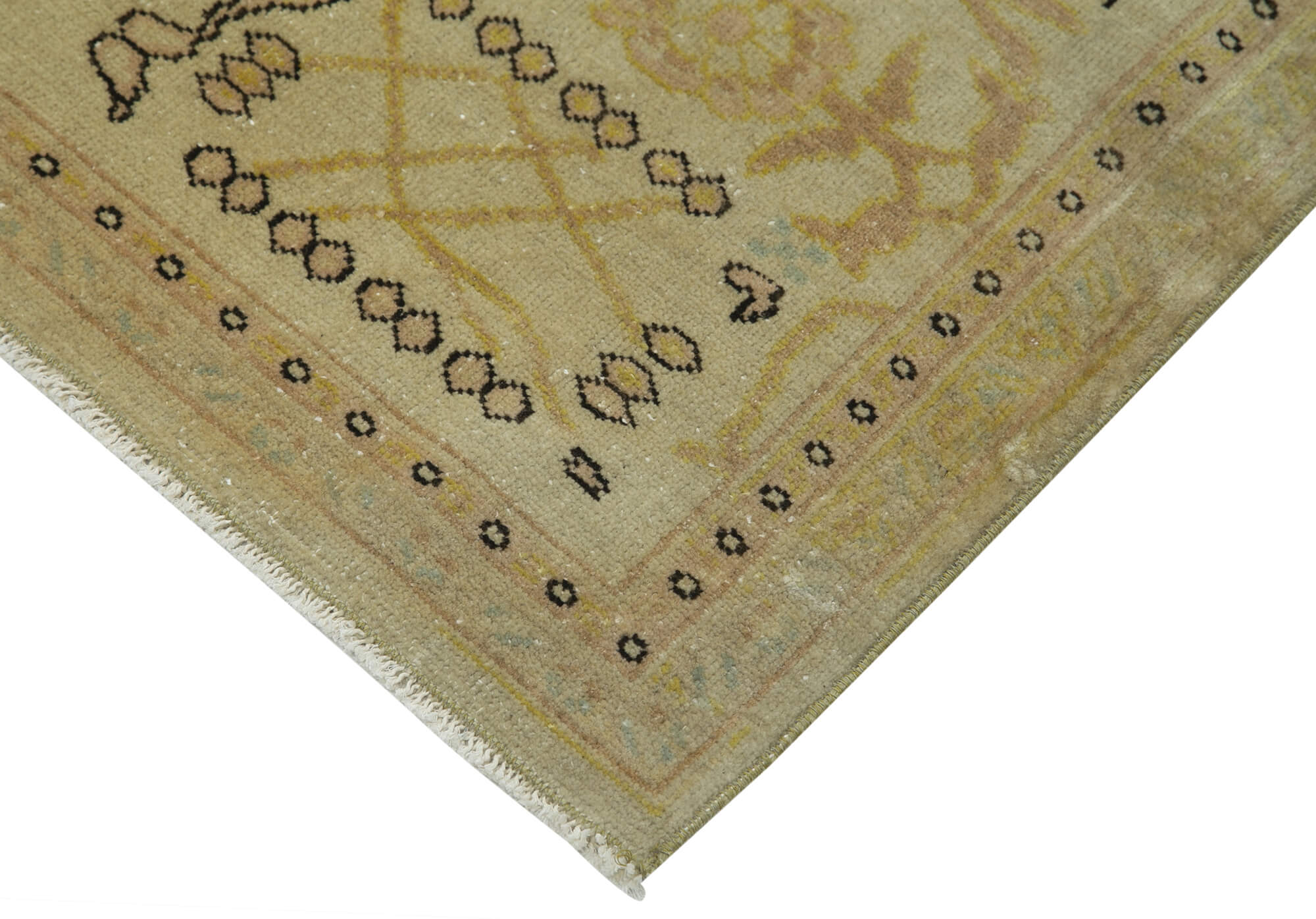 Handmade Wool Area Rug – Classic Beige Cotton Wool Carpet 8'2''x9'11''
