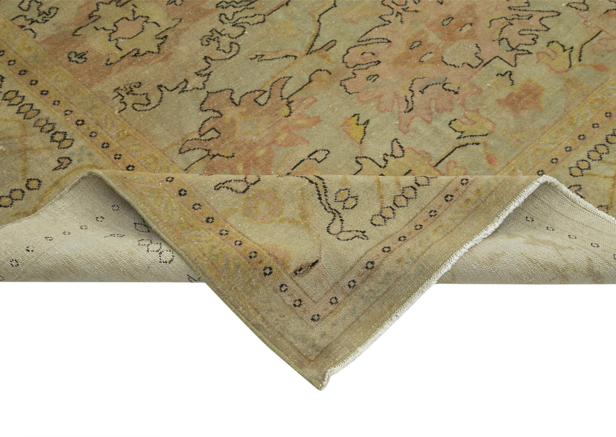 Handmade Wool Area Rug – Classic Beige Cotton Wool Carpet 8'2''x9'11''