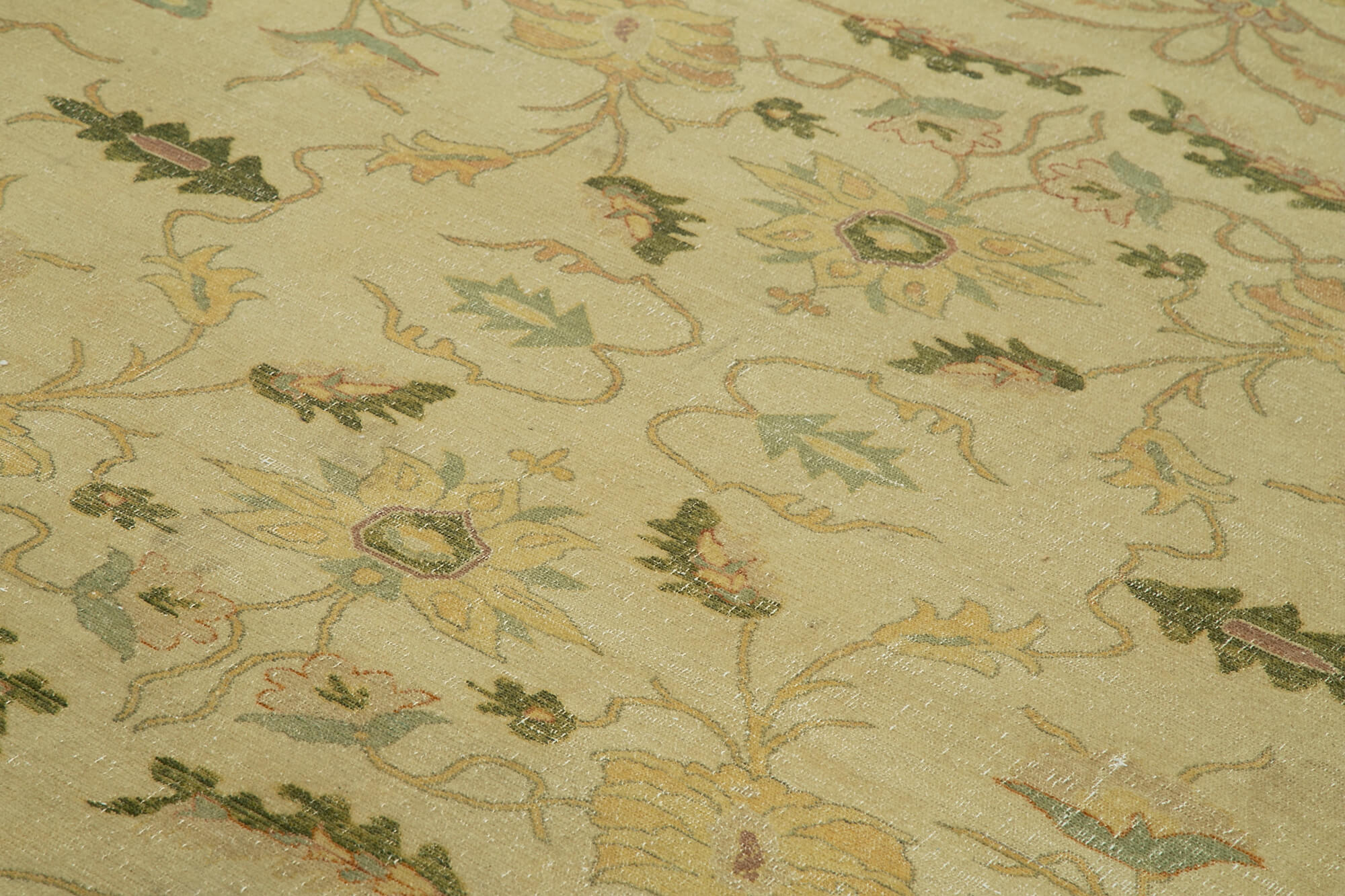 Handmade Wool Area Rug – Classic Beige Turkish Hand Knotted Rug 9'9''x12'7''