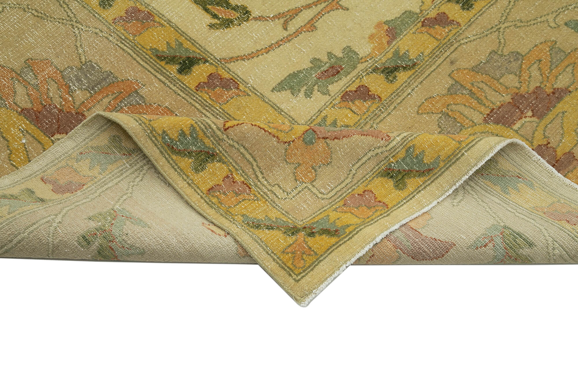 Handmade Wool Area Rug – Classic Beige Turkish Hand Knotted Rug 9'9''x12'7''