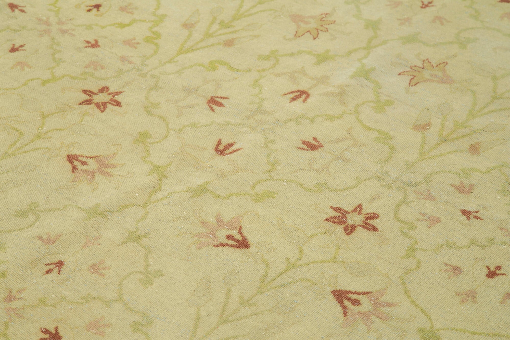 Handmade Area Rug – Classic Beige Cotton Wool Turkish Carpet 7'8''x10'10''