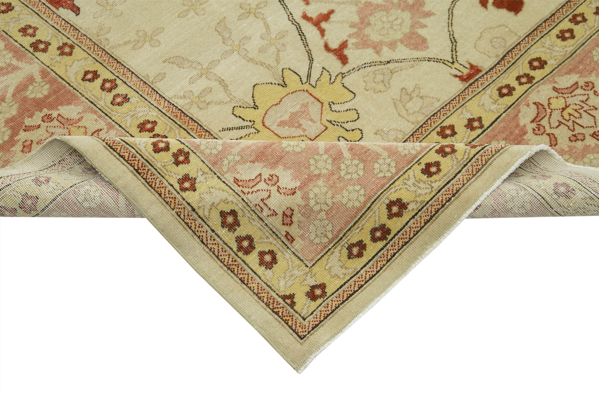 Handmade Wool Area Rug – Classic Beige 8x12 Turkish Hand Knotted Carpet