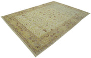 Handmade Wool Area Rug – Tebriz Classic Beige 7x10 Hand Knotted Carpet