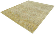 Handmade Wool Area Rug – Tebriz Classic Beige Cotton Wool 8x10 Carpet