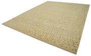 Handmade Wool Area Rug – Tebriz Beige Classic Cotton Wool Carpet 10'1''x13'1''