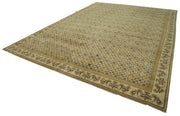 Handmade Wool Area Rug – Tebriz Classic Beige Cotton Wool Rug 9'11''x14'2''