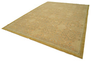 Handmade Wool Area Rug – Tebriz Classic Red Vintage Cotton Rug 9'1''x12'8''