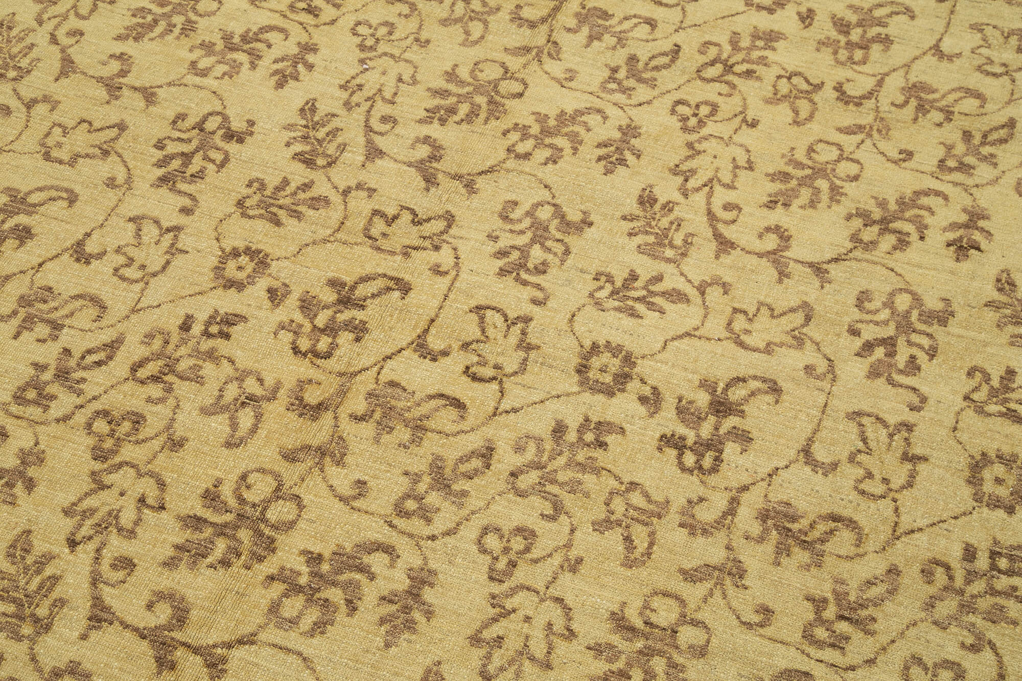 Handmade Wool Area Rug – Tebriz Classic Beige Cotton Wool Rug 8'2''x9'7''