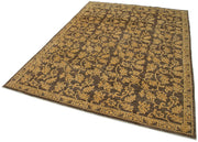 Handmade Wool Area Rug – Classic Brown Turkish Hand Knotted Rug 6'1''x8'8''