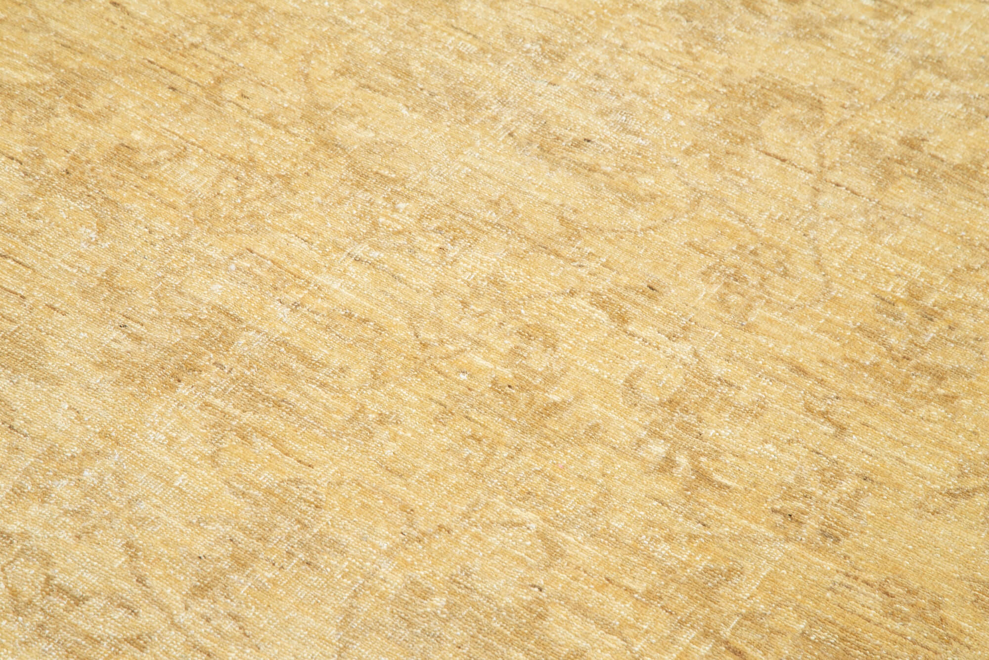 Handmade Wool Area Rug – Classic Yellow Turkish Vintage Rug 5'11''x8'5'' Cotton Wool